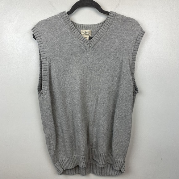 L.L. Bean Other - LL Bean V Neck Knit‎ Sweater Vest Mens Large